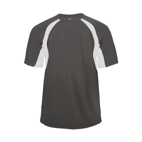 Badger Sport Hook Tee (414400-024004), Color 'Graphite/White'